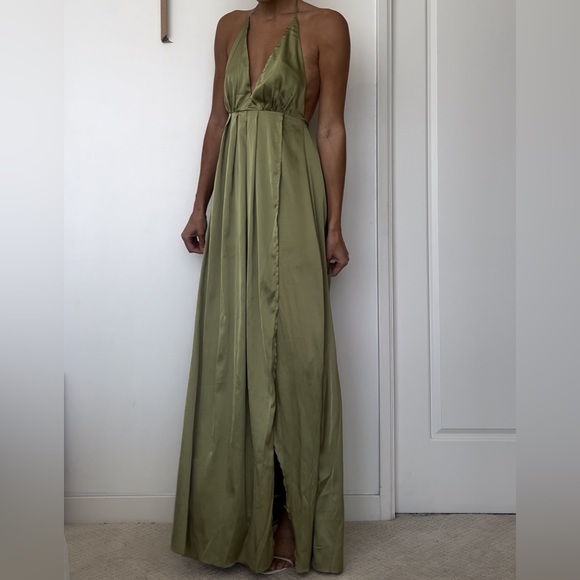 White Fox Green Maxi Dress - Size Small - Picture 5 of 8